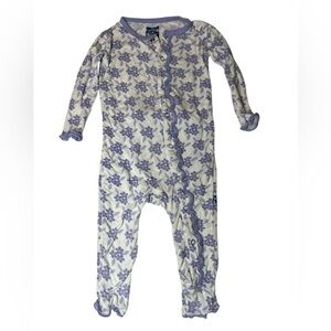 Kickee Pants Purple and White Pajamas